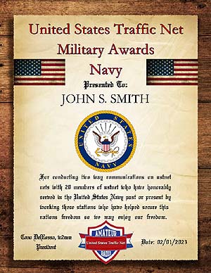 NAVY Certificate